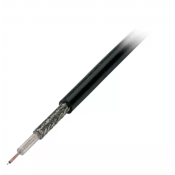 EFB Elektronik RG174 U câble coaxial, 50 Ohm, noir, 100m