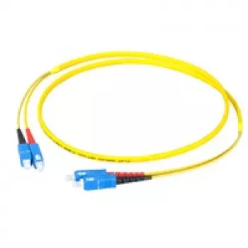 EFB Elektronik jarretière duplex SC-SC 9/125 µm OS2 LSZH jaune flat twin 3x5mm 3m