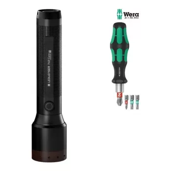 Lampe torche Ledlenser P6R Core + ensemble WERA
