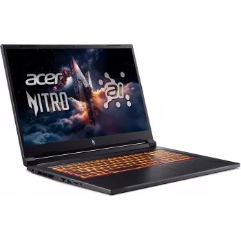 Ordinateur portable gaming Acer Nitro V 17 AI AMD Ryzen 5 240 17,3 pouces FHD 144 Hz 16 Go DDR5 512 Go SSD GeForce RTX 5050 sans OS Obsidian Black