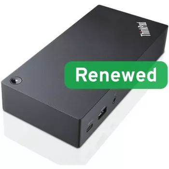 Lenovo Renewed ThinkPad USB-C Dock Gen 2 40AS 90W reconditionné avec bloc d'alimentation