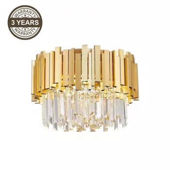 Plafonnier CEILING SANNA 4XE14 19115C-M chrome/blanc