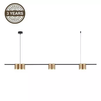 Suspension PORI 7xGU10 ML0372 dorée
