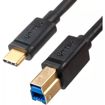 UNITEK Câble imprimante USB-C vers USB-B 3.0 2 m noir