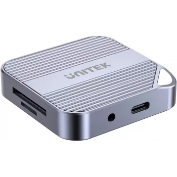 Lecteur de cartes MagSafe USB-C 3.2 Gen 1 SD/micro SD UNITEK Space Gray S1244CGY01
