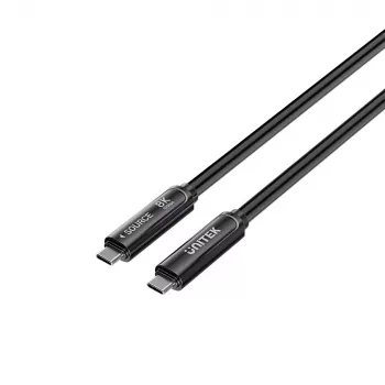 UNITEK Câble optique actif USB-C 15 m - 10 Gbit/s, PD60W, 8K@30Hz, noir