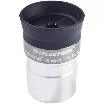 Oculaire Celestron Omni 6 mm Plössl - 1,25 pouce entièrement multicouche - noir/argent