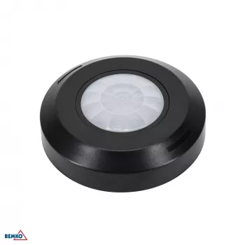 Détecteur de mouvement PIR BEMKO 200W/400W 360° noir