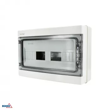 SCHELINGER A80-RHN-IP65-NPE-18P Surface-Mounted Distribution Board IP65 18N+18PE 1x18P Grey