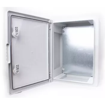 Coffret de distribution électrique ADELID ABS IP65 300x400x170mm gris clair RAL7035