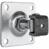 Charnière à souder réglable PSG 61.019 avec platine de montage 100x100x4 mm - filetage M20