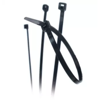 TRYTYT CV-250IW Black UV Cable Tie 250x3.6mm Nylon 6.6 (100 pcs)