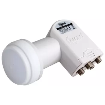 LNB universel Quad OPTICUM LQP-04H 4 sorties facteur de bruit 0,1 dB