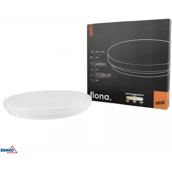 Plafonnier LED KAFLER FIONA 24W 2400lm CCT sélectionnable 3000K/4000K/6500K IP20 blanc