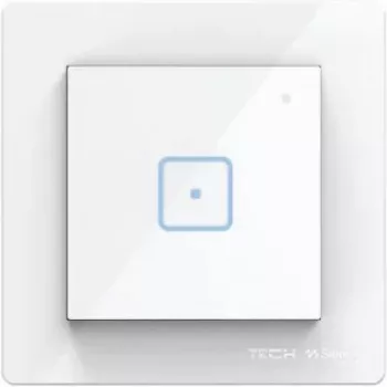 Tech Sterowniki FS-01m Interrupteur d'éclairage unipolaire filaire, blanc