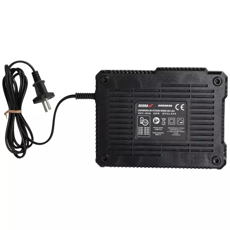 Chargeur rapide DEDRA 18V 8A SAS+ALL
