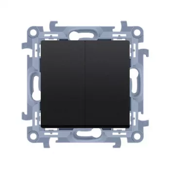 KONTAKT SIMON 10 Module interrupteur universel 2x bornes à vis 10AX 250V noir mat