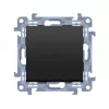 KONTAK-SIMON Kontakt Simon 10 Module interrupteur unipolaire, noir mat, bornes automatiques, 10AX 250V