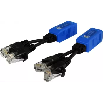 Pulsar P-POE2 Répartiteur PoE passif 2x RJ45 mâle vers 1x RJ45 femelle