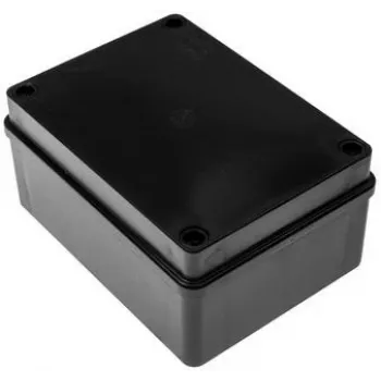 Boîte de dérivation hermétique 150x110x70mm IP65 sans halogène noire PAWBOL S-B316C