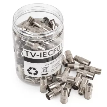 Spacetronik Module connecteur coaxial F-Type / IEC - 100 pièces blanc