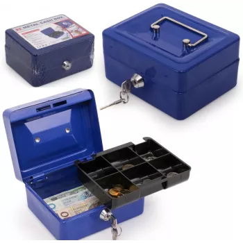 RED EAGLE BOX-150 caisse en métal avec serrure à cylindre, rouge