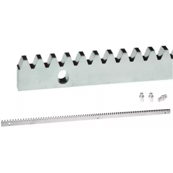 Crémaillère Premium PSG 60.051 pour portails coulissants - platine 8 mm, module M4, 1 mètre, acier galvanisé