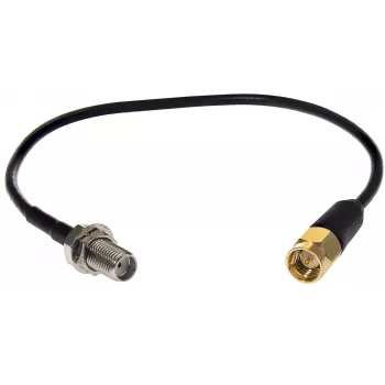 Câble pigtail coaxial ROPAM SMA mâle vers SMA femelle 20 cm RG174