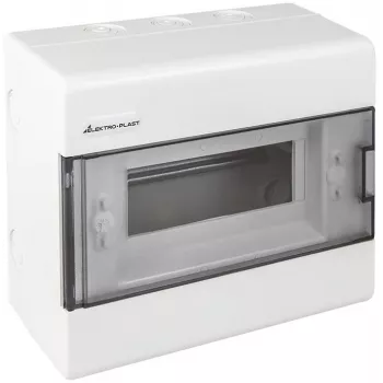 Tableau de distribution modulaire ELEKTRO-PLAST OPATÓWEK SRn-8 1x8 en saillie (N+PE) IP40