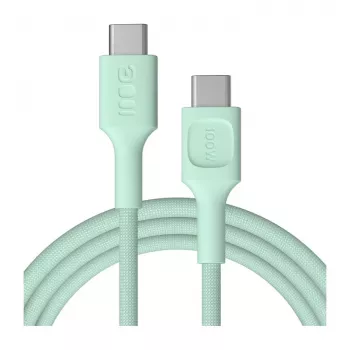 Câble USB-C vers USB-C Green Cell PowerStream 100 W 2 m vert menthe