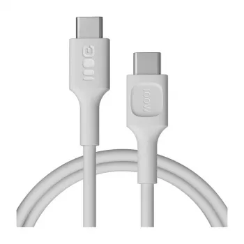 Câble USB-C vers USB-C Green Cell PowerFlex Fast Charging 100 W blanc 1,2 m