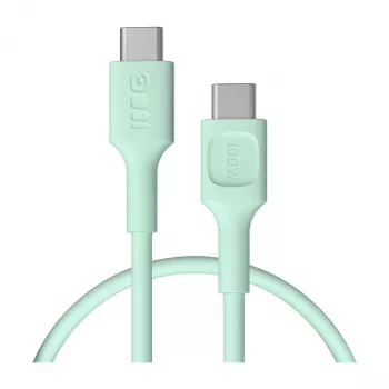 Câble USB-C vers USB-C Green Cell PowerFlex Fast Charging 100 W 0,3 m vert menthe