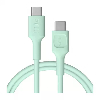 Câble USB Type-C vers USB Type-C Green Cell PowerFlex Fast Charging 100 W vert menthe 1,2 m