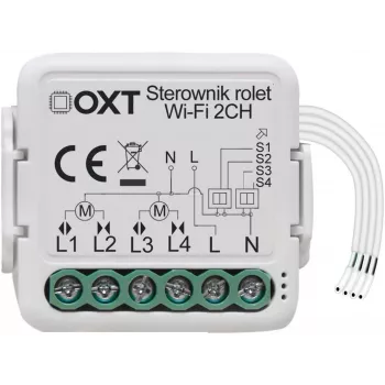 Commande de volet roulant mini WiFi OXT T228 2 canaux Tuya Smart