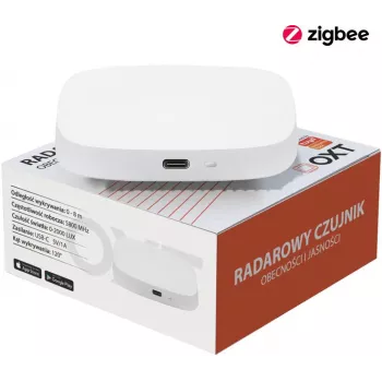 Capteur de présence et de luminosité radar à ondes millimétriques OXT T165 USB ZigBee Tuya