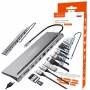 Hub adaptateur USB-C ZENWIRE station d'accueil 12-en-1 2x HDMI 4K Ethernet RJ45 USB 3.0 BYL-2211