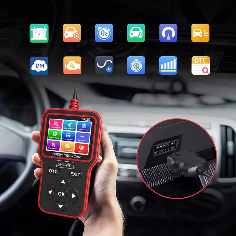 ZENWIRE V620 interface de diagnostic OBD2 ELM327 CAN