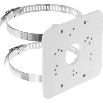 Adaptateur pour montage sur poteau BCS BCS-L-ASM pour caméras dôme de la série BCS-L, blanc