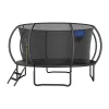 MERACH MR-2429B3 Trampoline, 4,5 m (15 ft) rond avec filet de sécurité, poids max. 150 kg, 96 ressorts