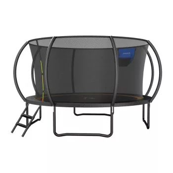 MERACH MR-2429B3 Trampoline, 4,5 m (15 ft) rond avec filet de sécurité, poids max. 150 kg, 96 ressorts