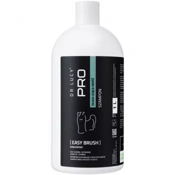 Shampooing DR LUCY PRO EASY BRUSH 1 L pour poils longs et fluides - démêlant et brossage facile