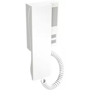ACO INS-UP UNIFON - Combiné interphone audio 2 touches avec maintien magnétique du combiné, blanc