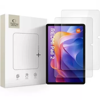 TECH-PROTECT Glass Fit+ Lot de 2 protections d'écran en verre trempé pour Xiaomi Redmi Pad 2 / Redmi Pad SE 11,0 pouces transparent