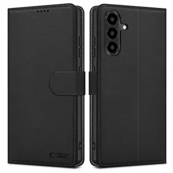Tech-Protect Étui portefeuille pour Samsung Galaxy A56 5G, noir mat