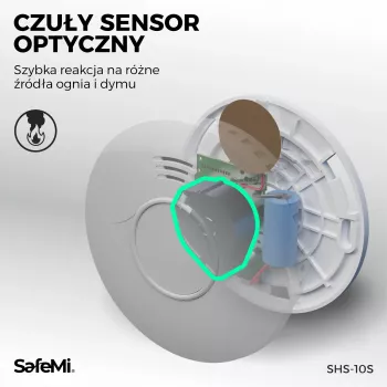 SAFEMI SHS-10W Détecteur de fumée WiFi, garantie 3 ans