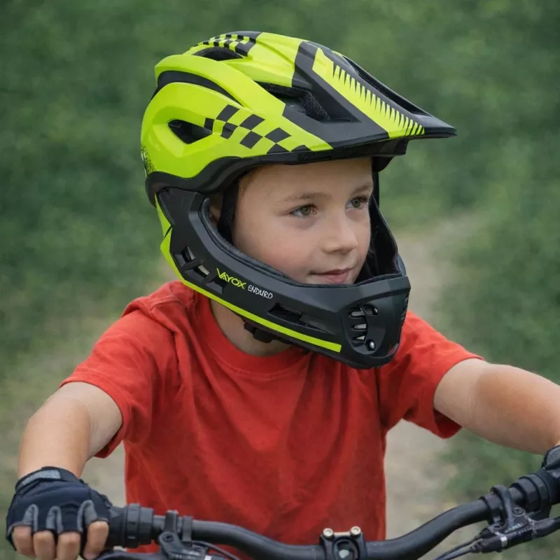 Casque Enduro Vayox VA0421GS vert taille S
