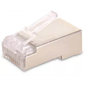 GETFORT RJ45 Cat.6 connecteur blindé 8P8C (100 pièces) - contacts dorés, transparent