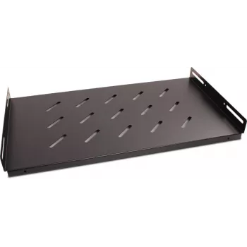 Getfort étagère fixe 45 cm 19 inch 1U pour armoire rack - noire