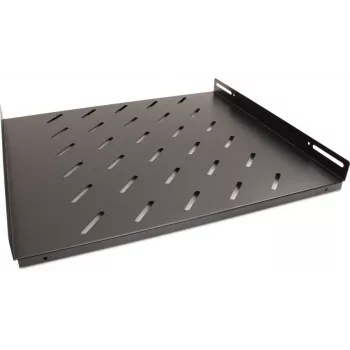 Getfort étagère fixe 60cm 1U 19 pouces noire 20kg