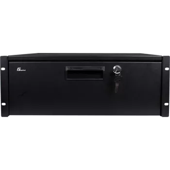 Getfort GF-4U-drawer tiroir rack 4U - tiroir coulissant 19 inch avec serrure, noir